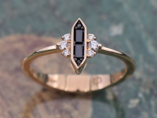 Eclipse Double Baguette Ring