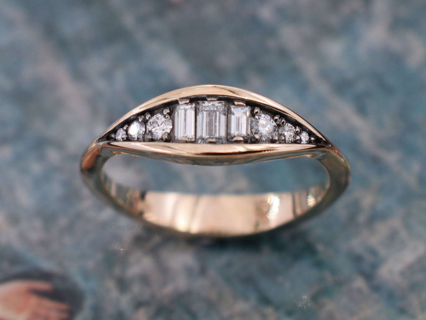 Aurora Baguette Ring
