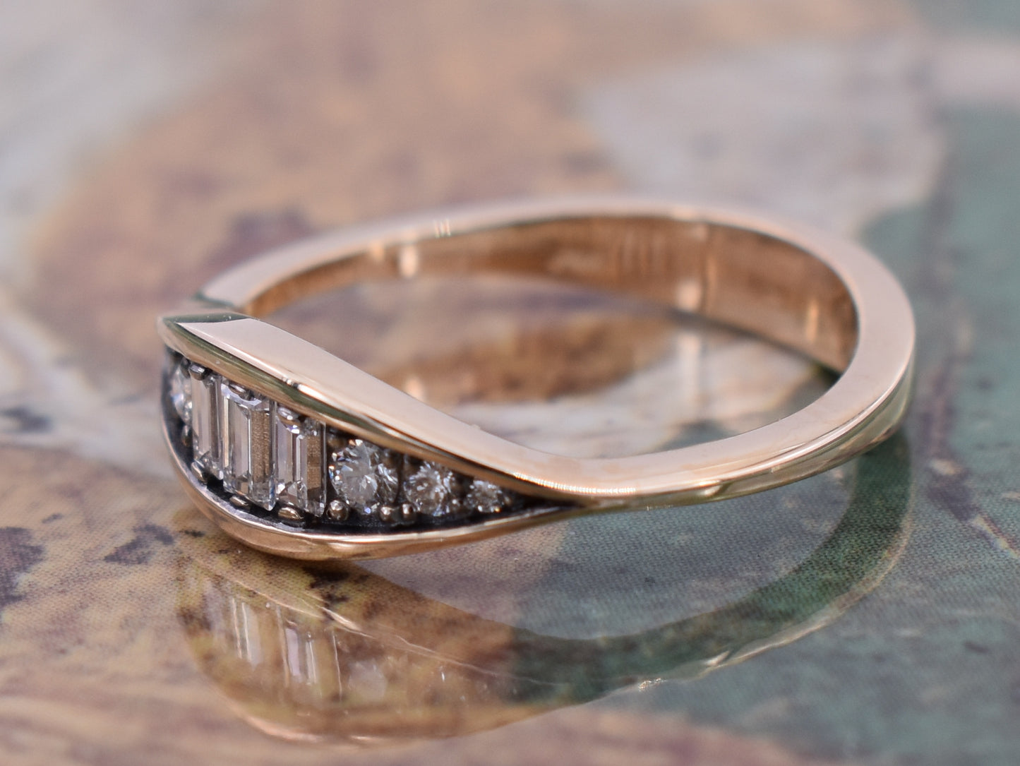 Aurora Baguette Ring