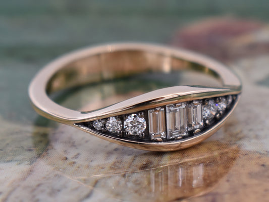 Aurora Baguette Ring