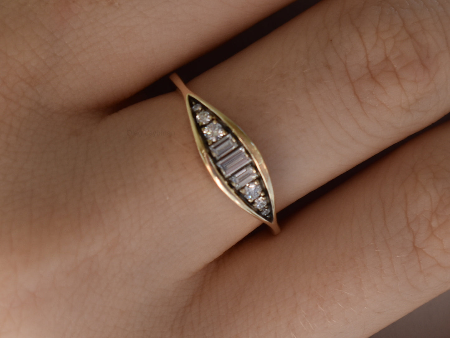 Aurora Baguette Ring