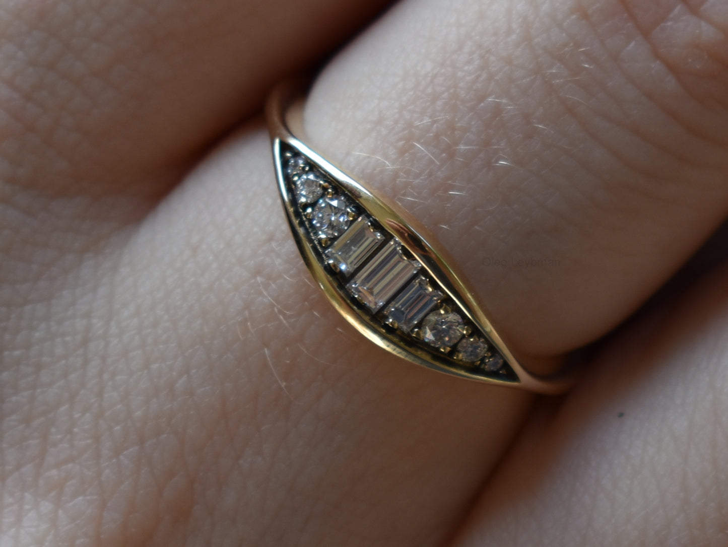 Aurora Baguette Ring
